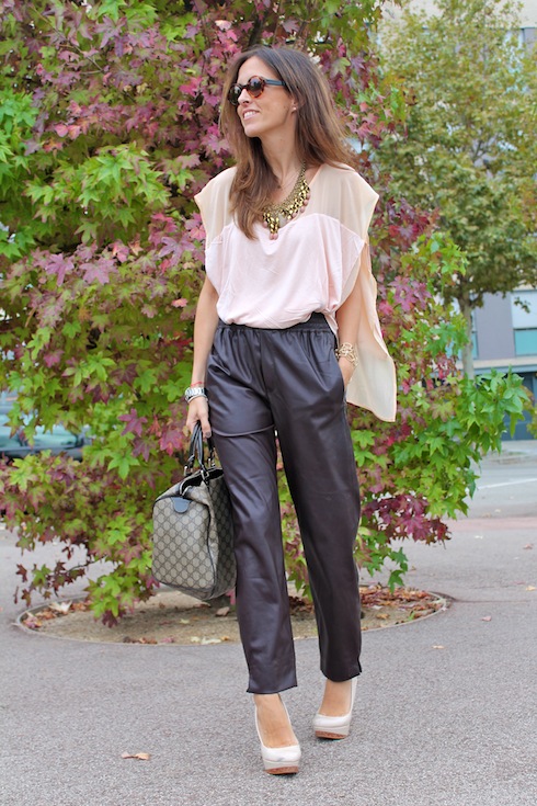 Autumn shades leather pants www.lostinvogue.com 6