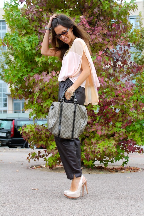 Autumn shades leather pants www.lostinvogue.com 7