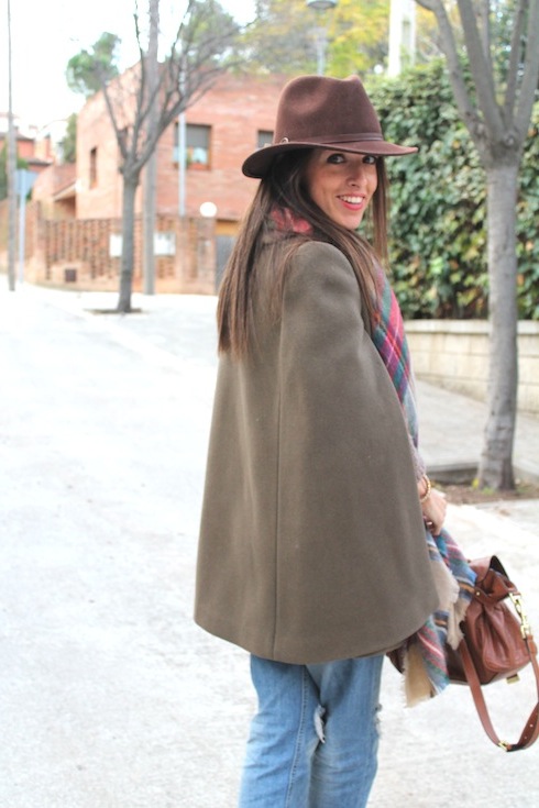 Cozy Scarf tartan zara Lostinvogue.com 4