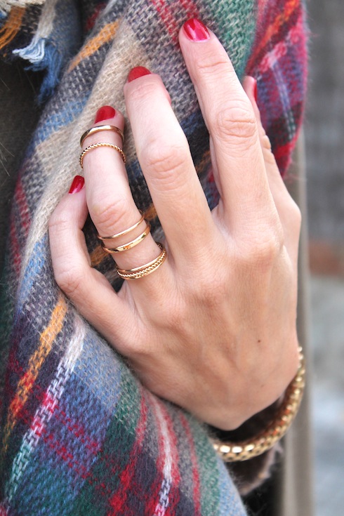 Cozy Scarf tartan zara Lostinvogue.com 5