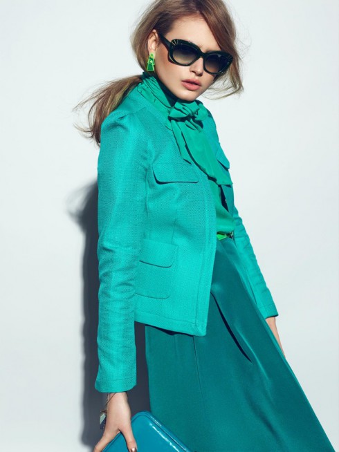 ERIKA PALKOVICOVA DONS MONOCHROMATIC STYLE FOR PLAZA MAGAZINE 4