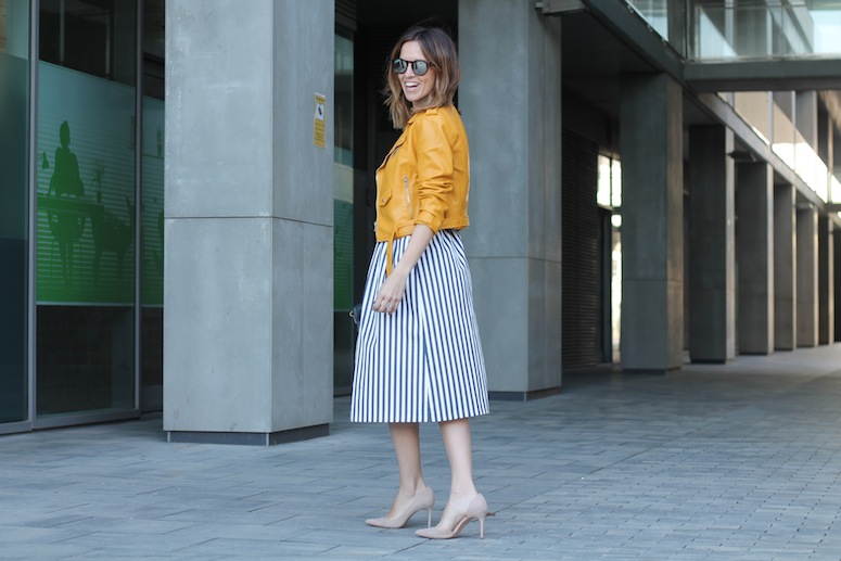 FALDA MIDI Y CHAQUETA BIKER www.lostinvogue.com 7
