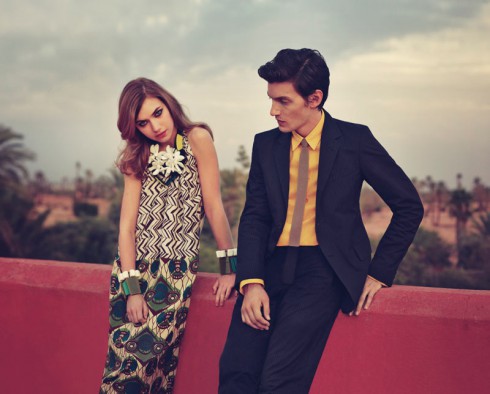 Liu Wen & Imogen Poots for Marni x H&M Spring 2012 Campaign by Sofia Coppola