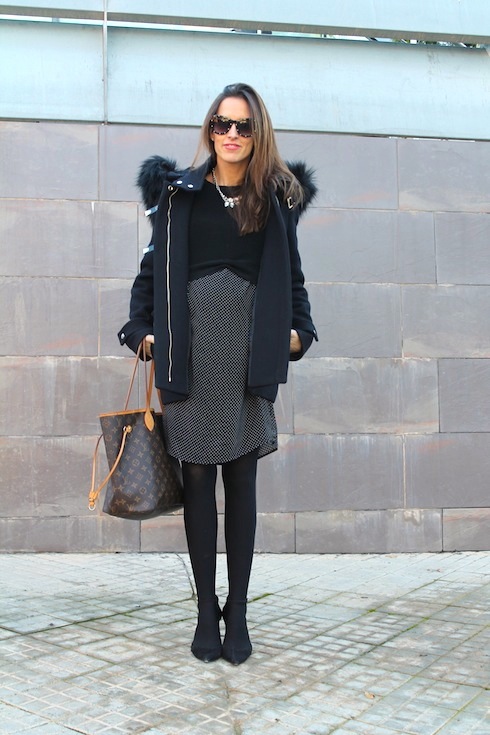 Looks embarazo maternity style polka dots dress www.lostinvogue.com all rights reserved 2