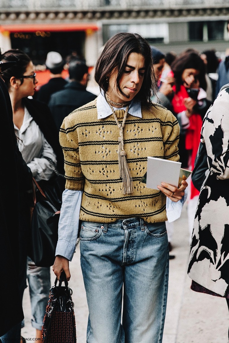 PFW-Paris_Fashion_Week-Spring_Summer_2016-Street_Style-Say_Cheese-Leandra_Medine-Dior_Bag-Levis-Red_Loafers--790x1185