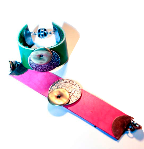 Brazaletes Rosa y Verde