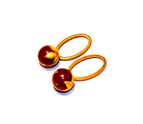 Pendientes Bola Granate