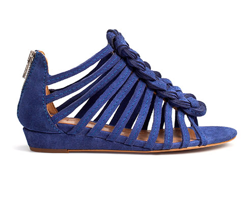 Sandalia Romana azul Zara Sandalia Romana azul Zara