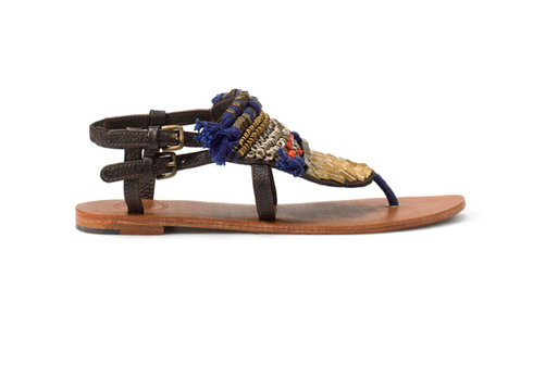 Sandalia Plana Tribal - Zara