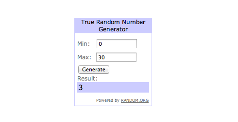 RANDOM.ORG 1