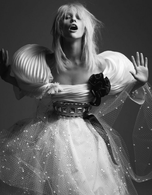 Sasha Pivovarova by Hedi Slimane