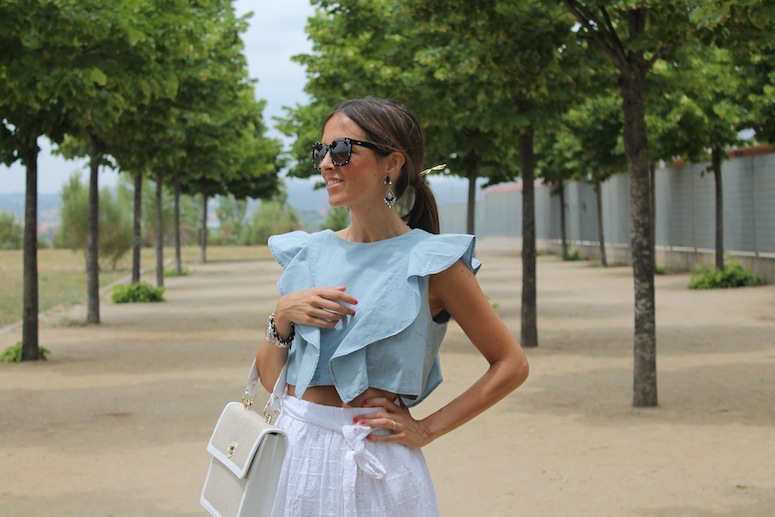 Too short Too long falda midi crop top www.lostinvogue.com 1