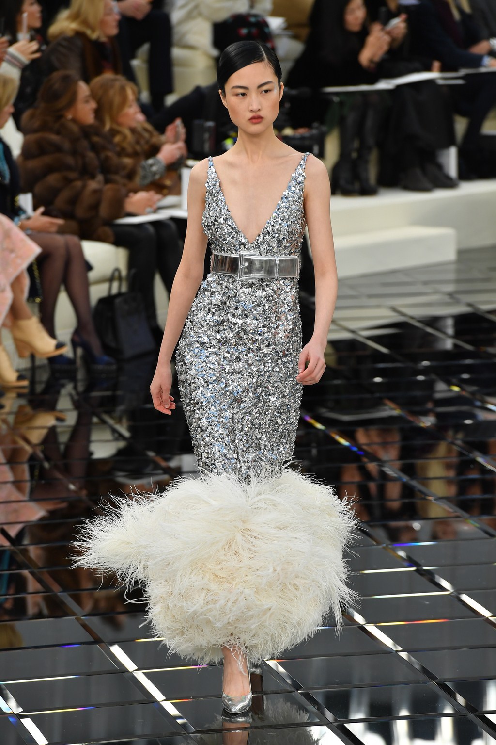 PARIS, FRANCE - JANUARY 24: A model walks the runway during the Chanel Spring Summer 2017 show as part of Paris Fashion Week on January 24, 2017 in Paris, France. (Photo by Pascal Le Segretain/Getty Images)