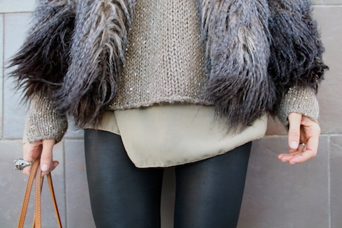 pantalones de cuero abrigo pelo lostinvogue.com 2