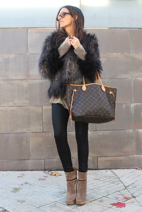 pantalones de cuero abrigo pelo lostinvogue.com 7